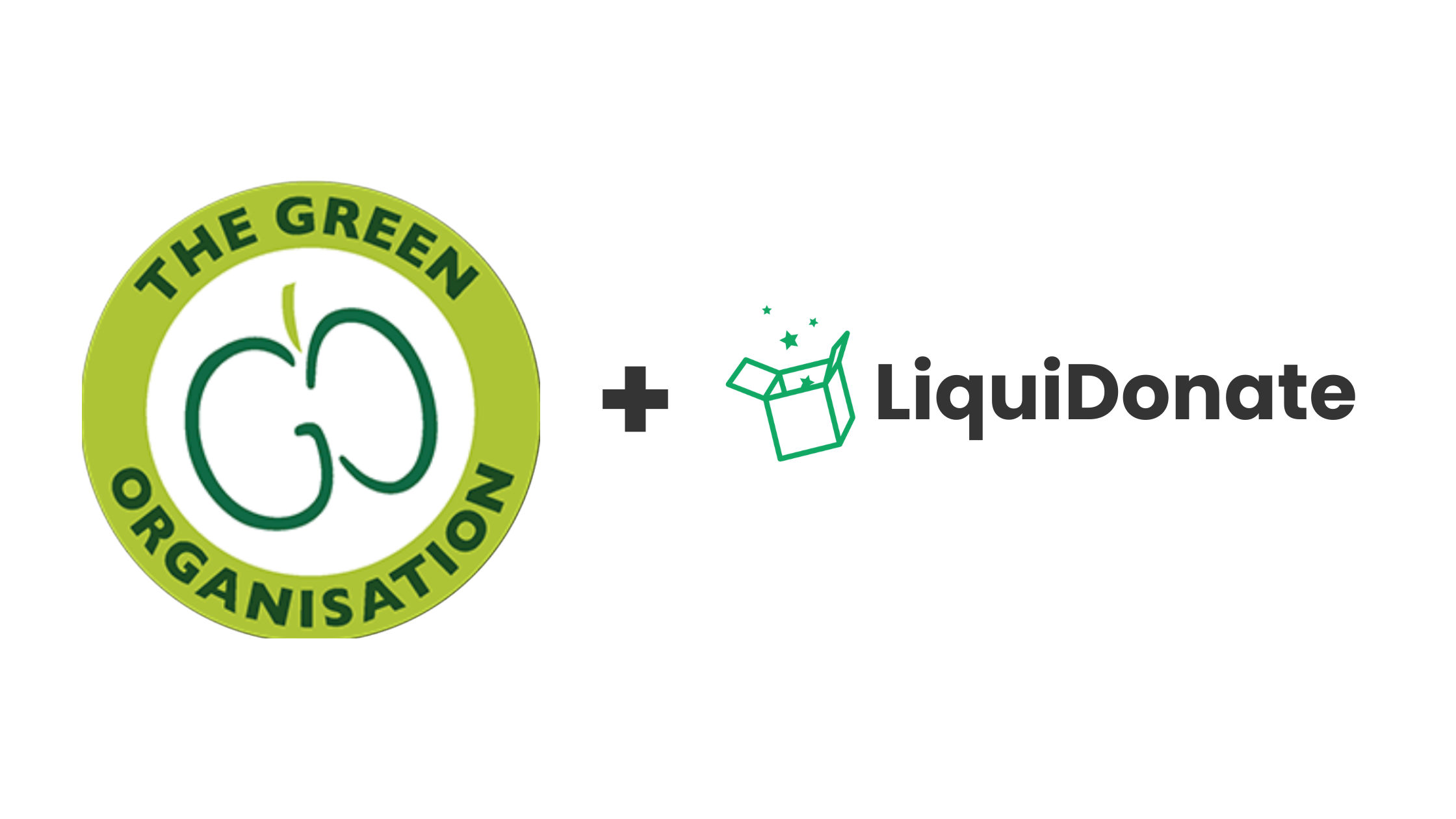 Logo of the Green Apple Awards and Logo of LiquiDonate. This image represents sustainability commitment, international recognition